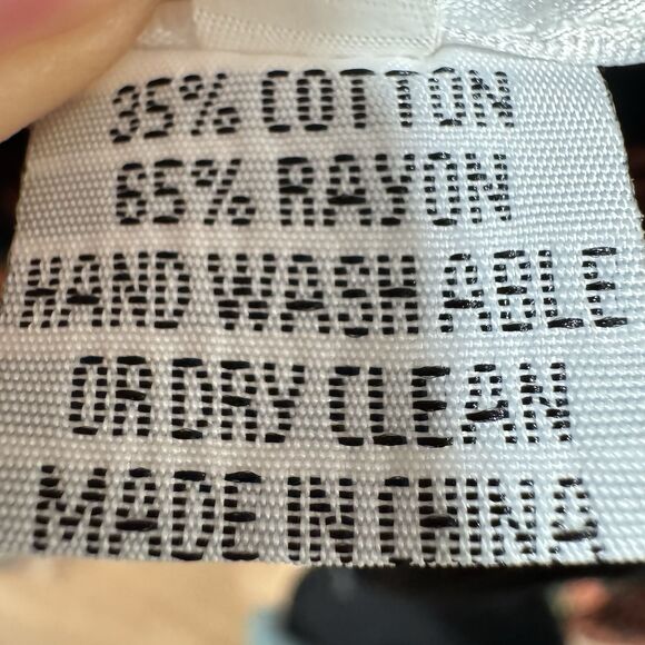 An Ren NY Womens Jacket M Paisley Jacquard Flower Artsy Old Money Uptown Chic - Picture 12 of 16